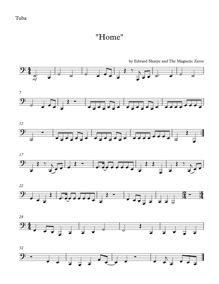 Home Home Tuba scores gallery preview page 1