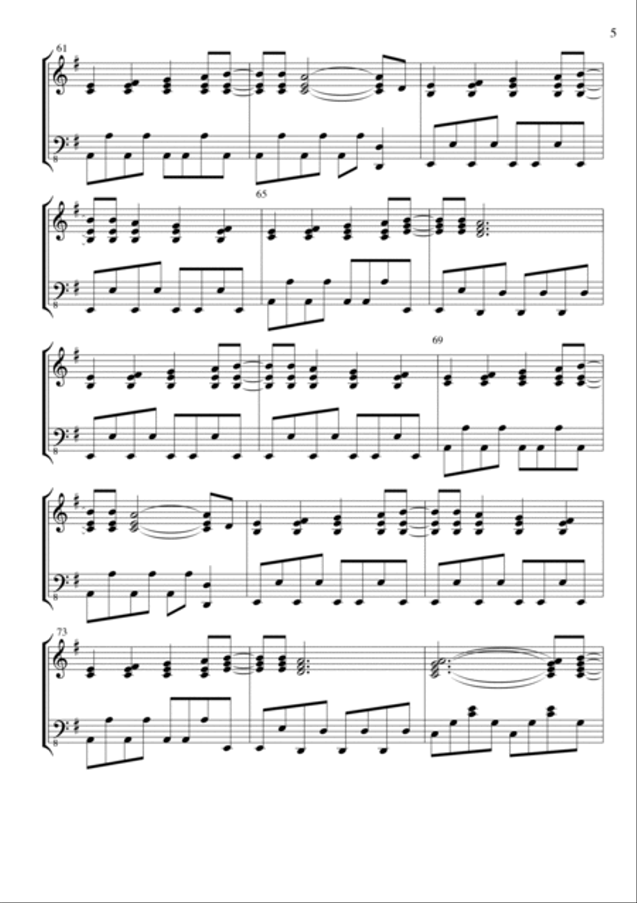 I Was Made For Lovin' You Piano Solo scores gallery preview page 5