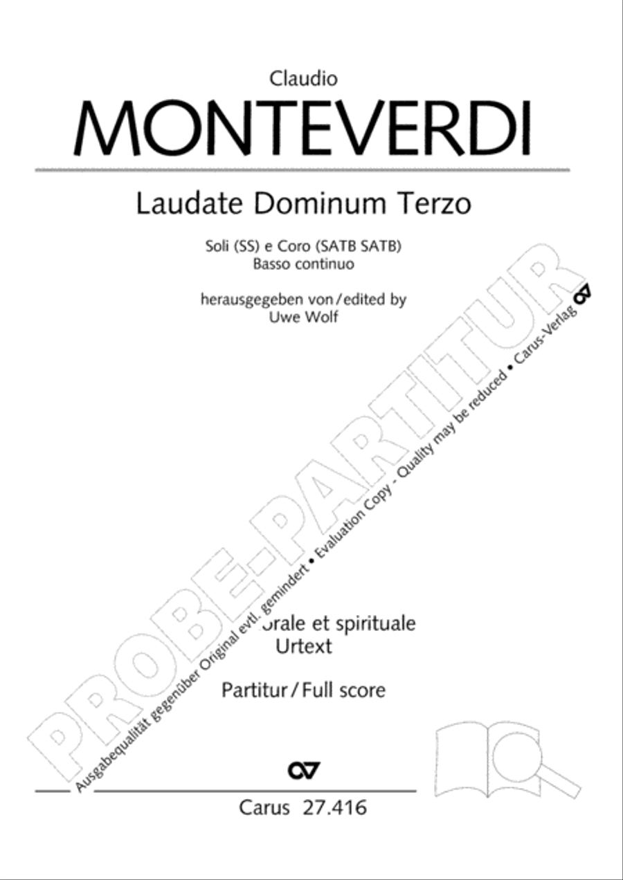 Laudate Dominum III 4-Part scores gallery preview page 2