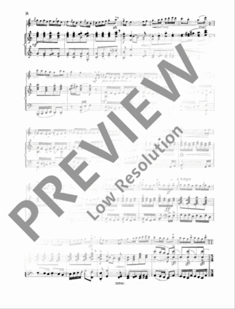 Vier Stücke Violin Solo scores gallery preview page 19