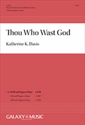 Book cover for Thou Who Wast God