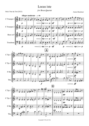 Locus iste - Anton Bruckner (Brass Quartet)