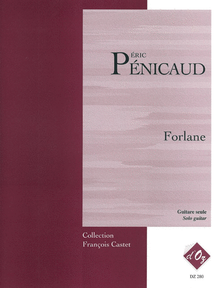 Forlane by Eric Penicaud Classical Guitar - Sheet Music