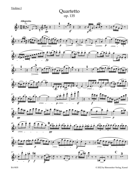 String Quartet in F major, op. 135