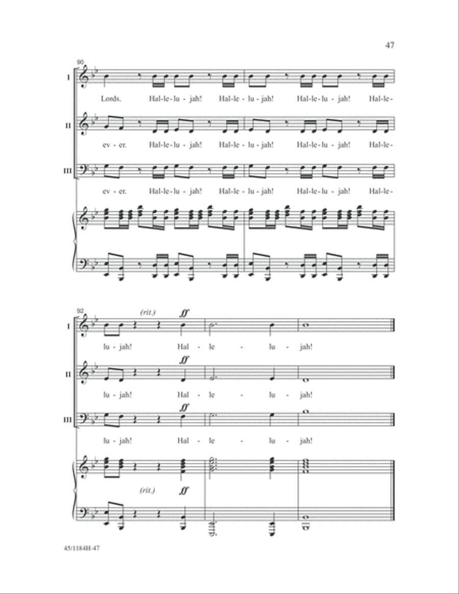 Messiah 3-Part scores gallery preview page 47