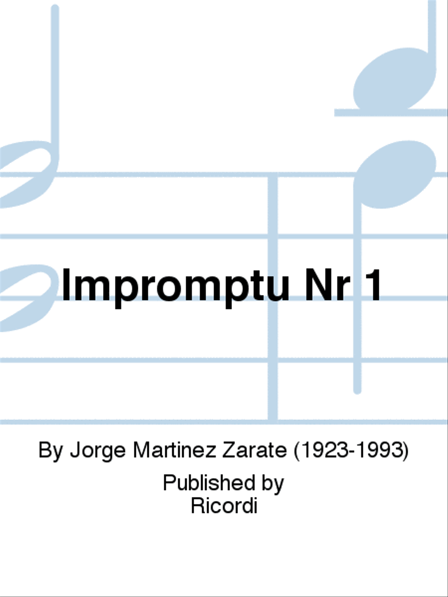 Impromptu Nr 1 School and Community scores gallery preview page 1