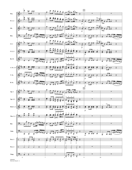 Slavonic March (from Serenade for Winds, Op. 44) - Conductor Score (Full Score)