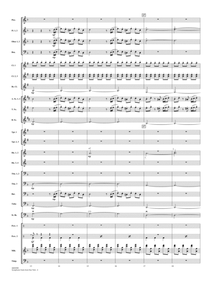 Symphonic Suite from Star Trek - Full Score