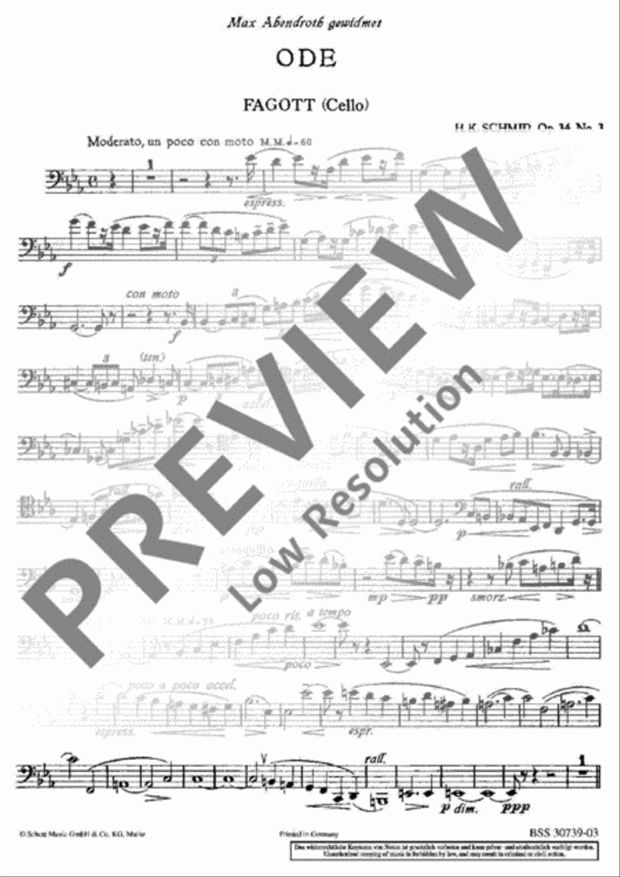 Ode Bassoon Solo scores gallery preview page 12