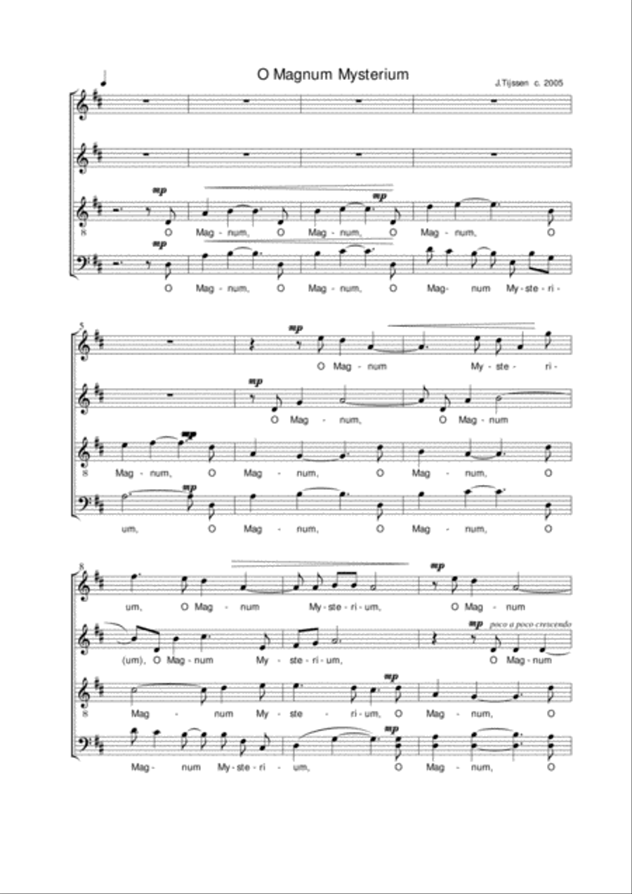Four Motets for Advent Choir scores gallery preview page 2