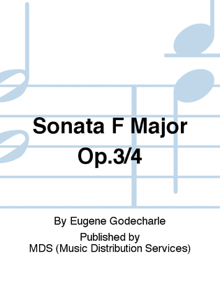Book cover for Sonata F Major op.3/4
