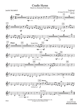 Cradle Hymn: 2nd B-flat Trumpet