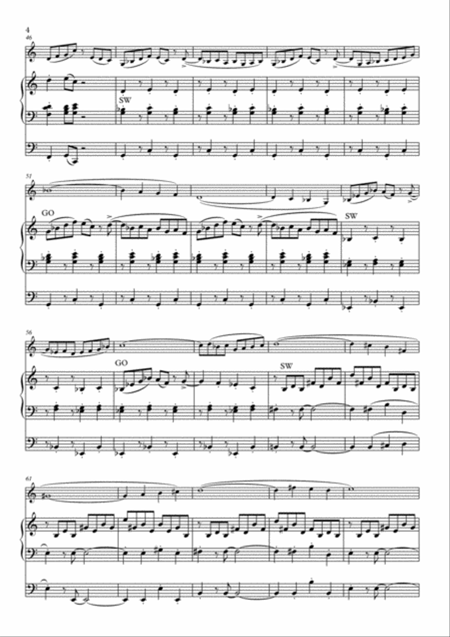 Salsamania for Alto Saxophone & Organ Woodwind Duet scores gallery preview page 4