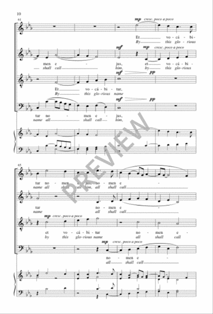 Ecce virgo concipiet Ecce virgo concipiet 4-Part scores gallery preview page 10