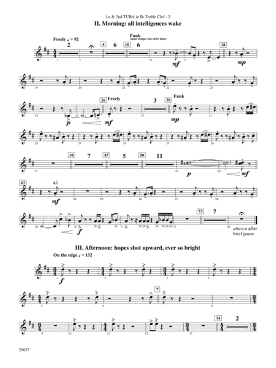 Day Dreams: (World Part) B-flat Tuba T.C. Concert Band scores gallery preview page 2