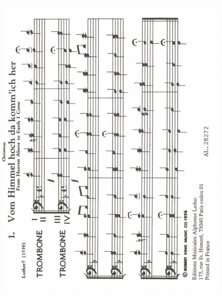 Twenty-four Early German Chorales (trombone Quartet)