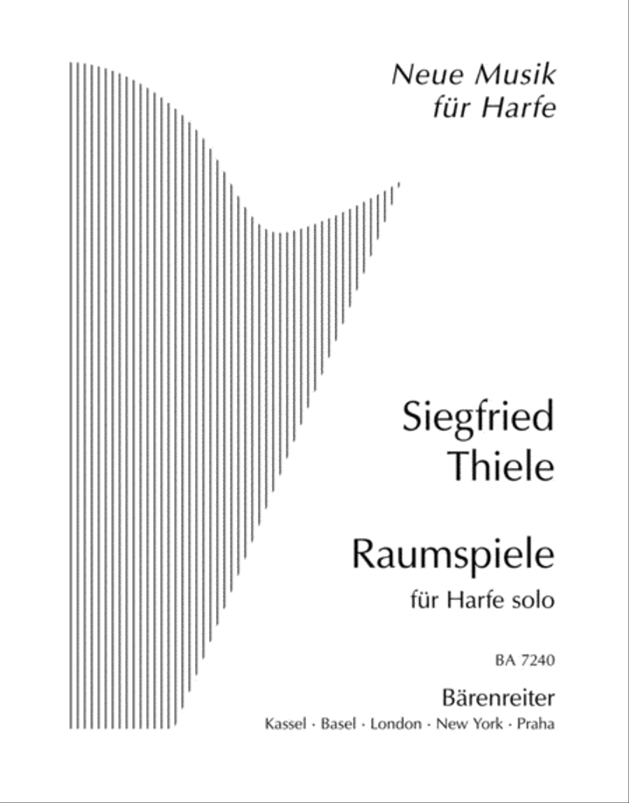 Raumspiele für Harfe solo Harp scores gallery preview page 1