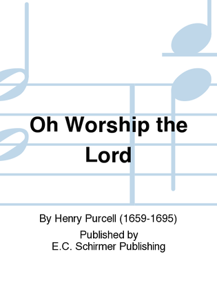 Book cover for Oh Worship the Lord