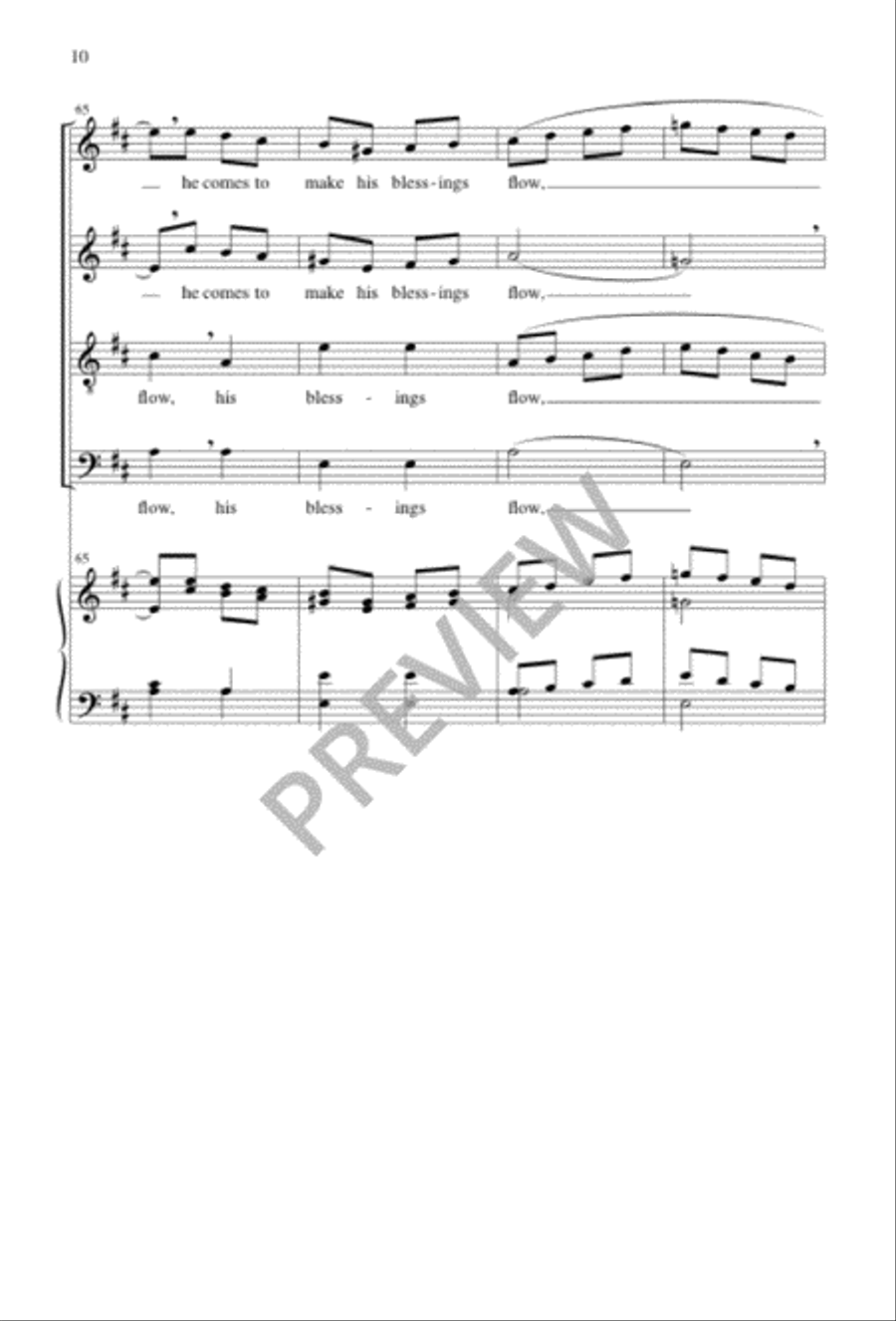 Joy to the World 4-Part scores gallery preview page 11