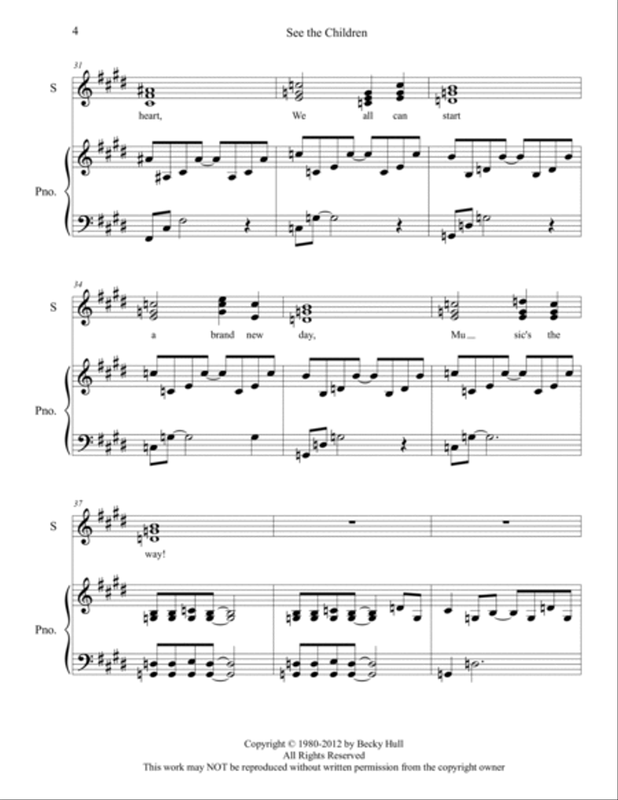 See the Children Voice scores gallery preview page 4