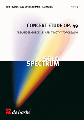 Book cover for Concert Etude opus 49