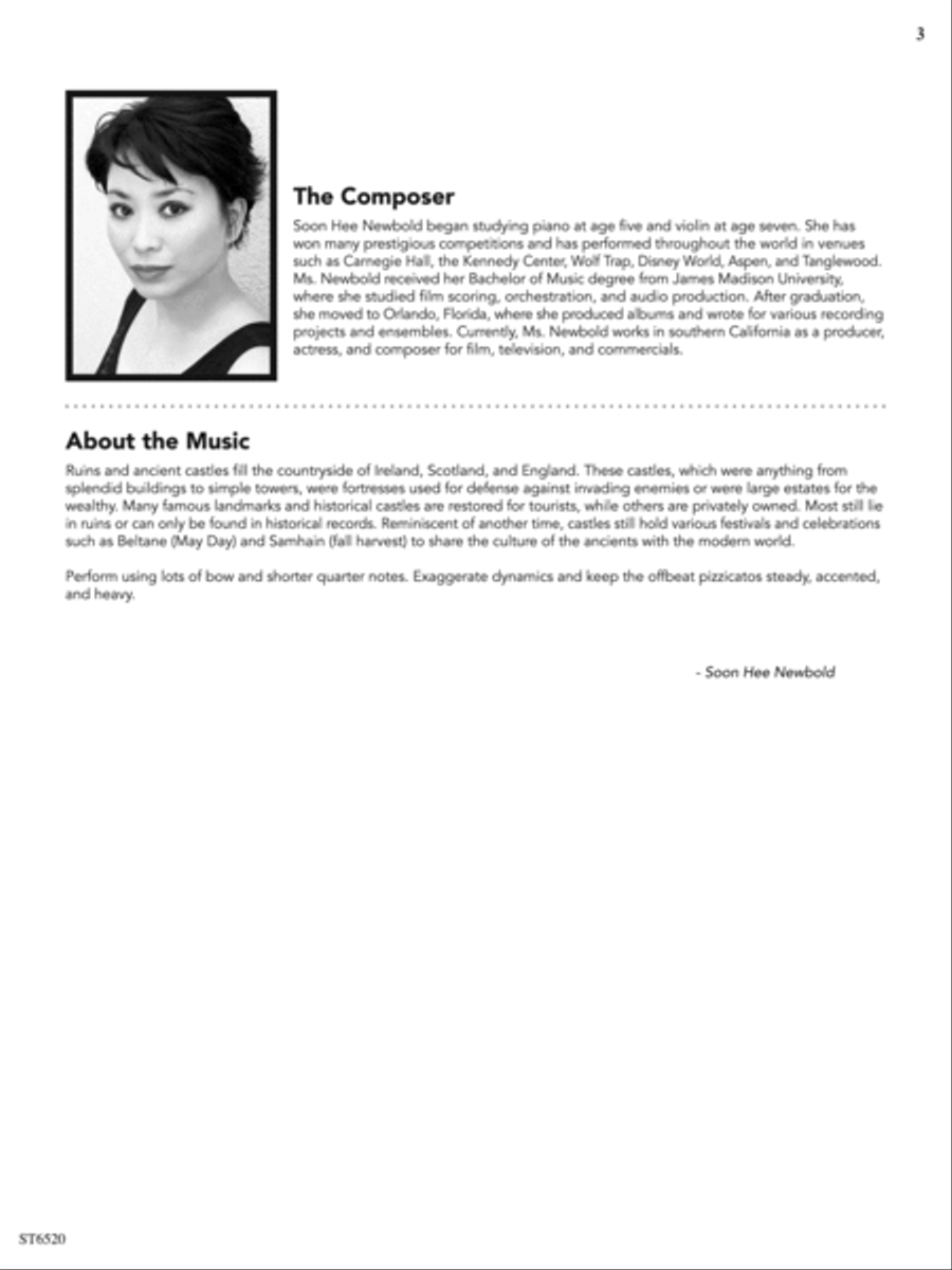 Gaelic Castle: Score String Orchestra scores gallery preview page 3