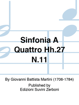 Sinfonia A Quattro Hh.27 N.11