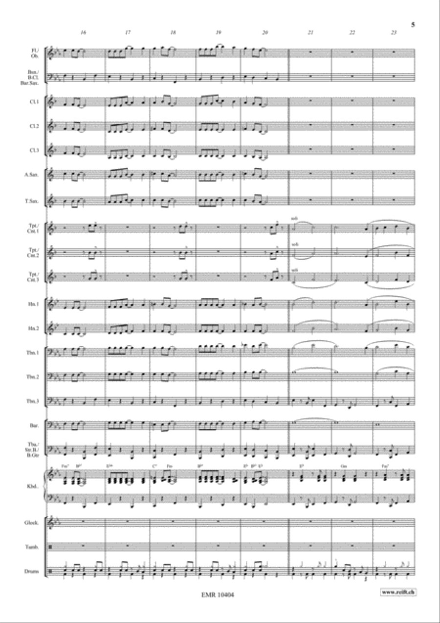 Beach Party Concert Band scores gallery preview page 6