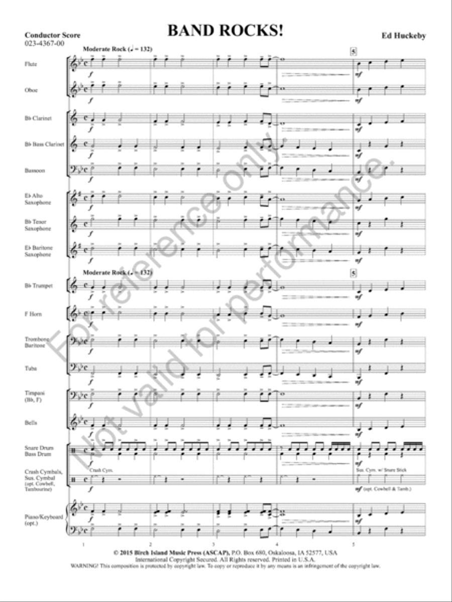 Band Rocks! Concert Band scores gallery preview page 4