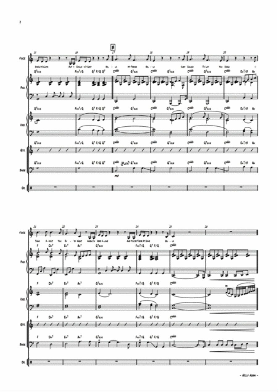 Hello Again Small Ensemble scores gallery preview page 5
