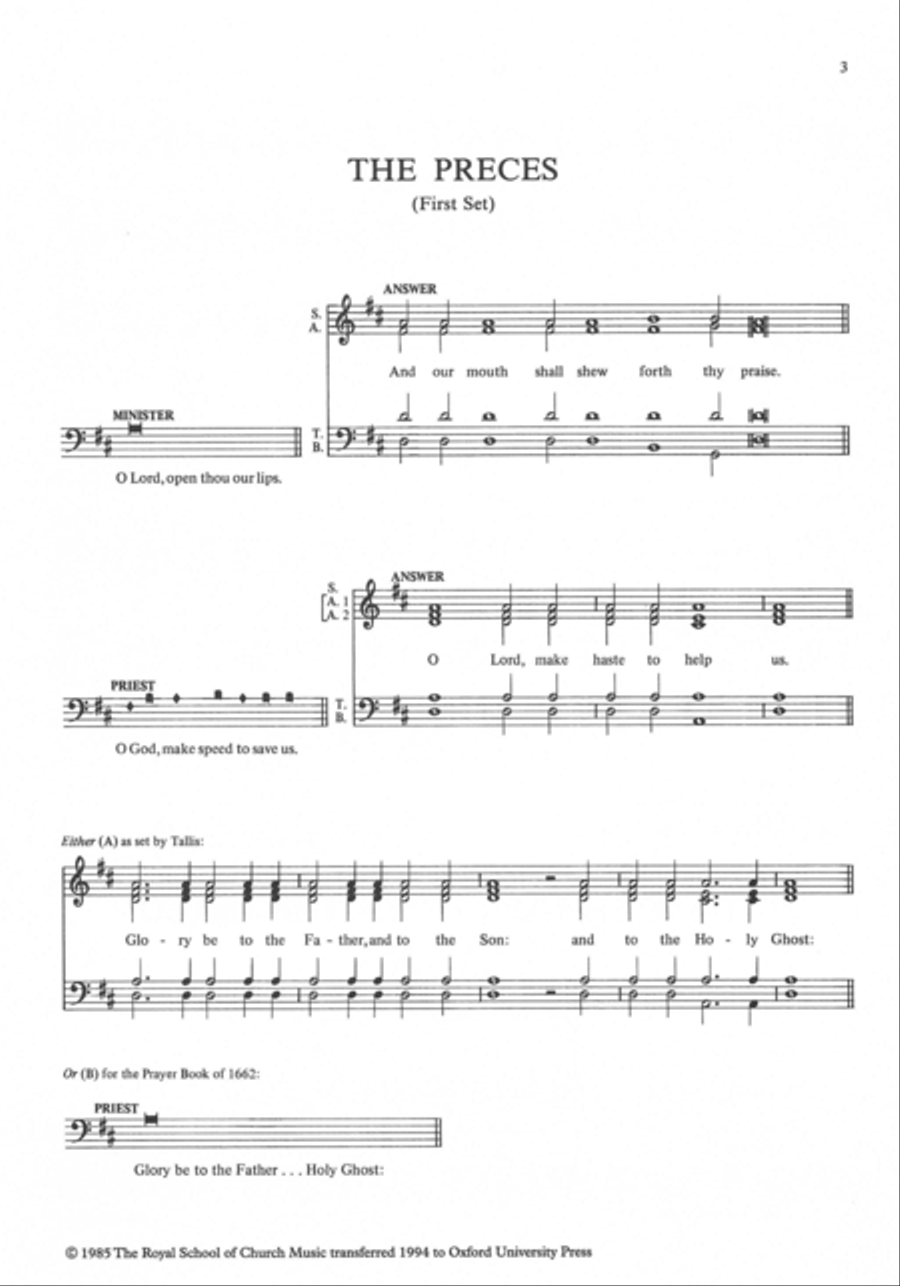 Preces and Responses Preces and Responses 4-Part scores gallery preview page 2