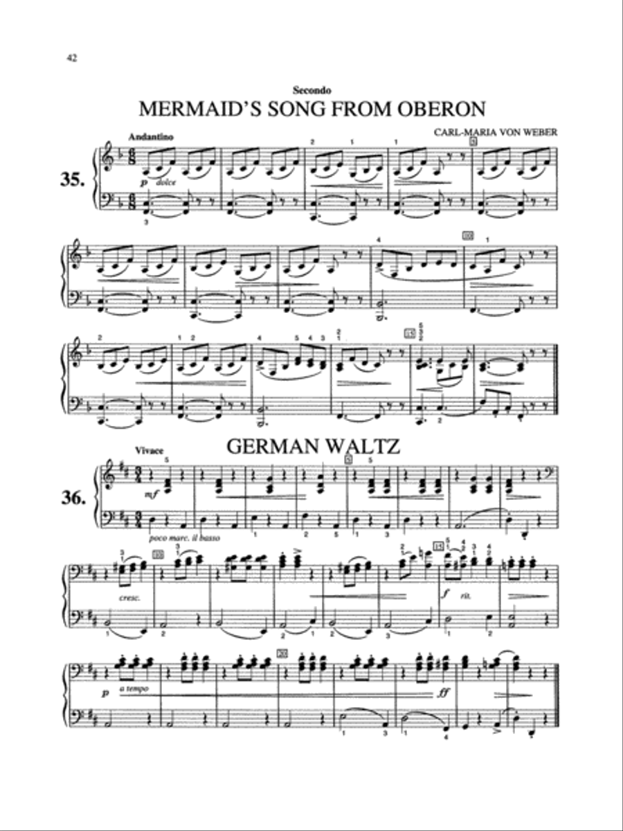 Löw: Teacher and Pupil (Complete) Piano Duet scores gallery preview page 1