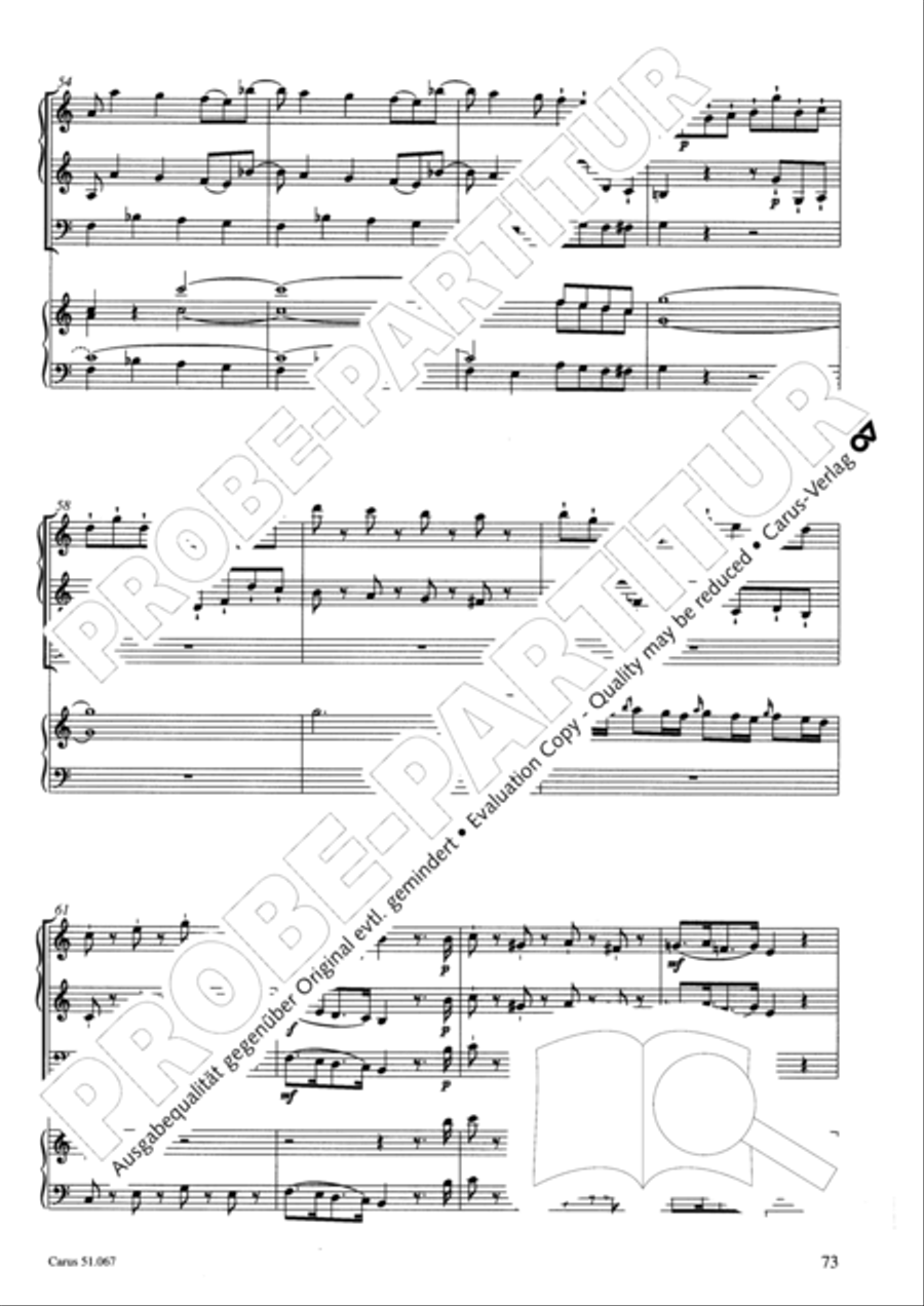 Church Sonatas Collection / Songbook scores gallery preview page 74