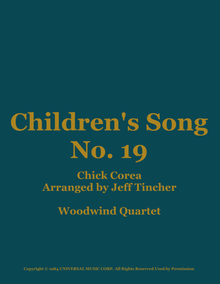 Children's Song No. 19