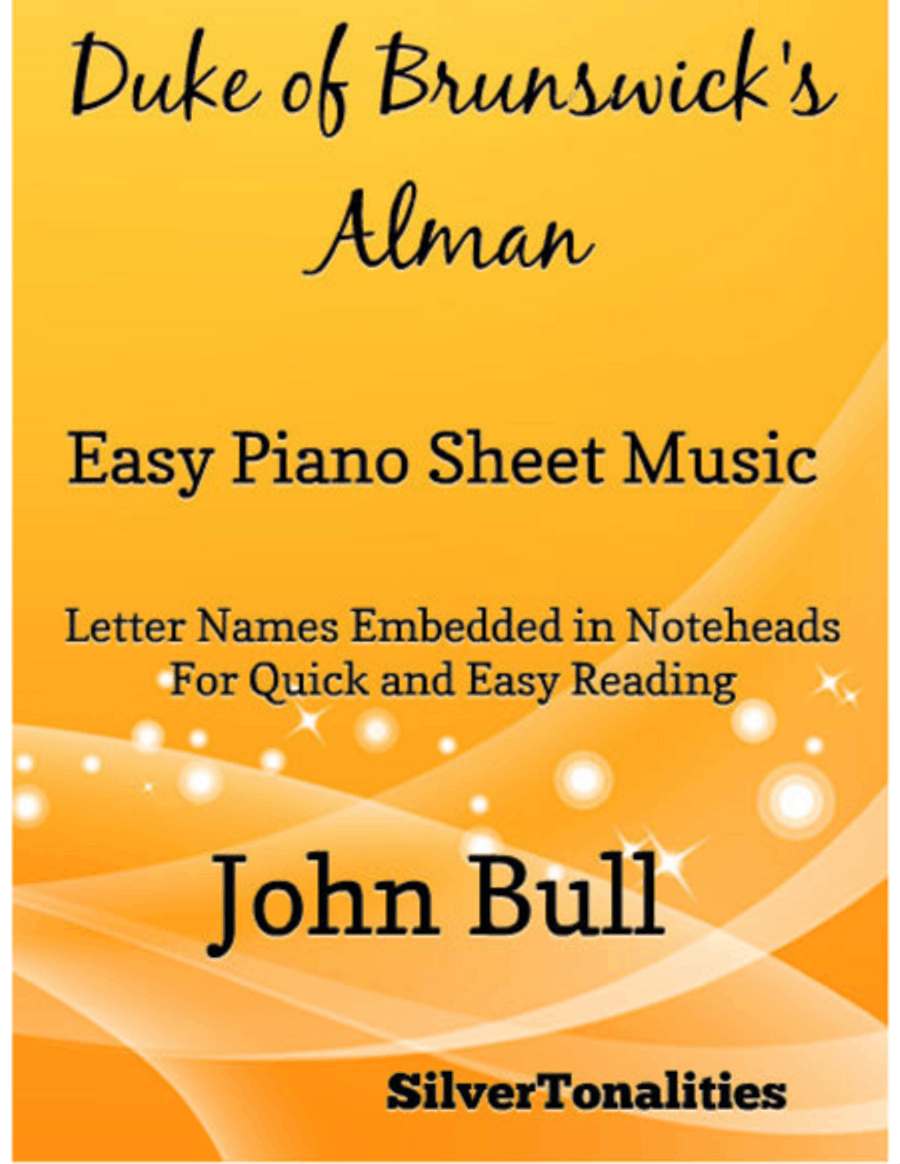 Duke of Brunswick's Alman Easy Piano Sheet Music Easy Piano scores gallery preview page 1