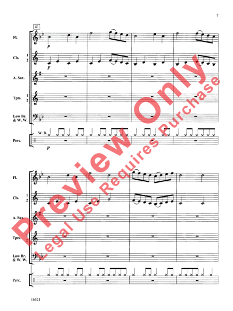 Fantasy on an Irish Clogging Tune Concert Band scores gallery preview page 8
