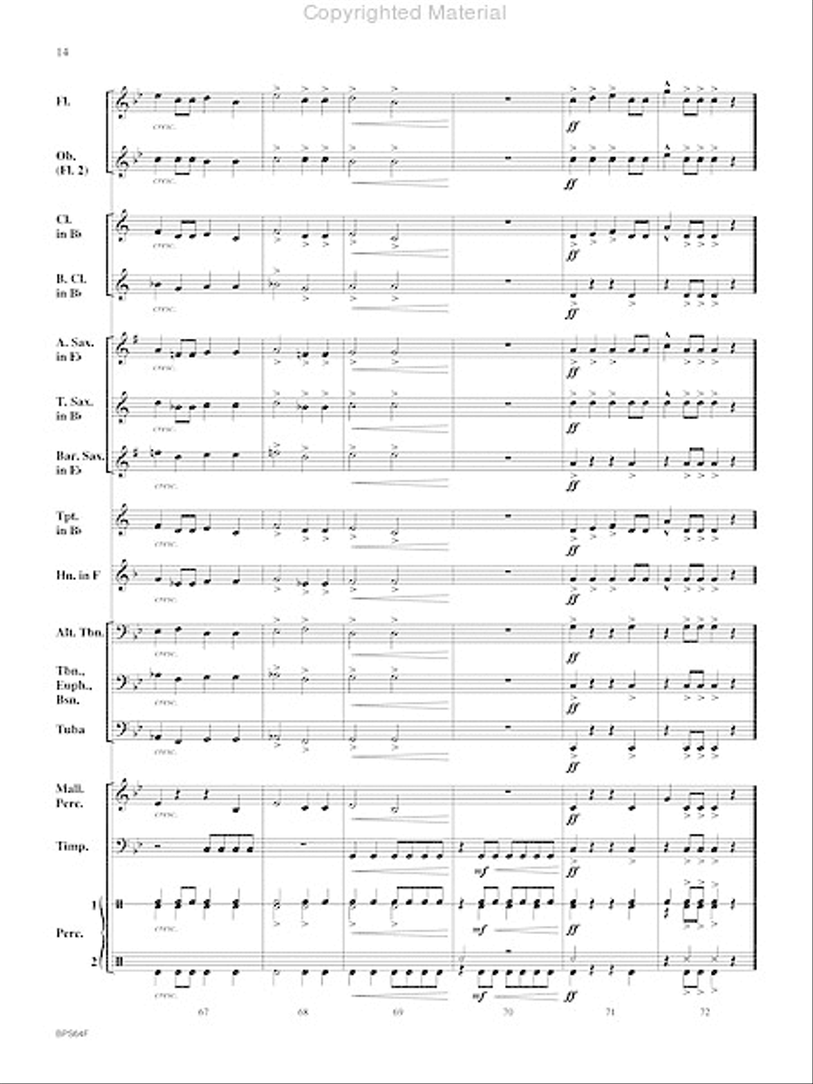 Antagonist Concert Band scores gallery preview page 15
