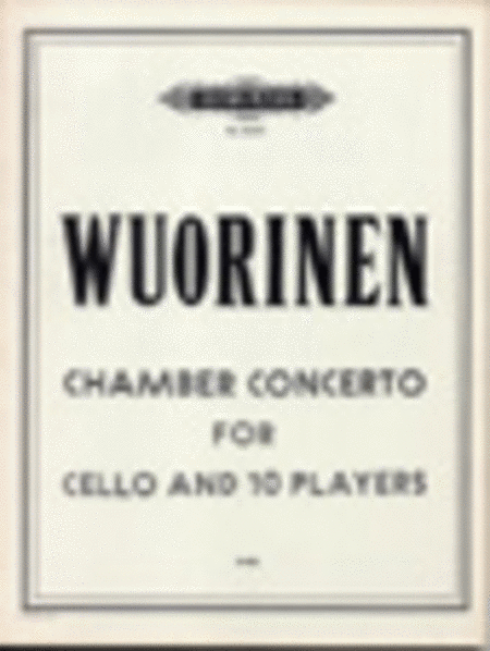 Chamber Concerto for Cello and Ten Players