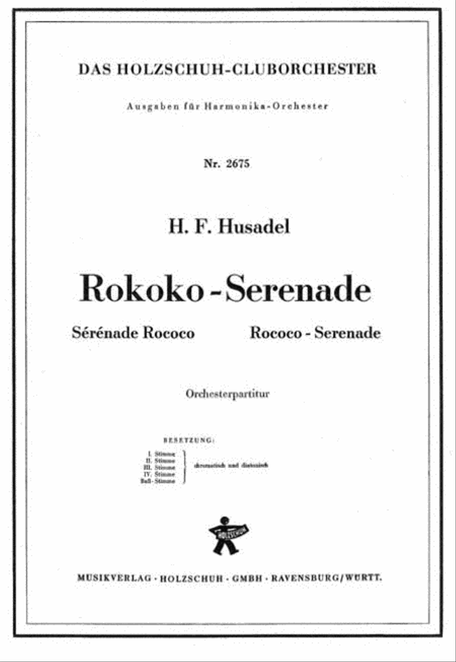 Rokoko Serenade Accordion Orchestra scores gallery preview page 1