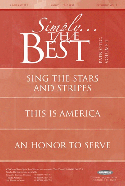 Simply The Best: Patriotic V1 - Booklet CD Trax