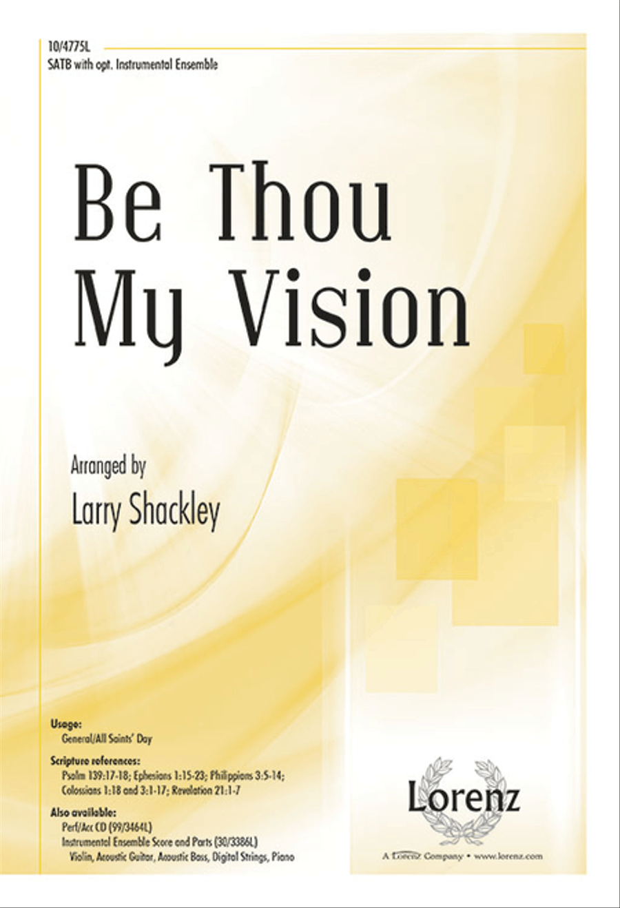 Be Thou My Vision 4-Part scores gallery preview page 1