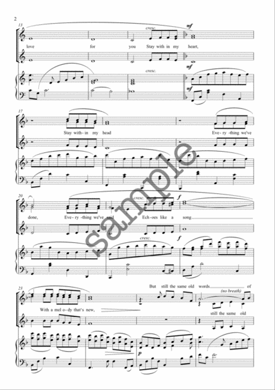 All You Were and All You Are SSAA scores gallery preview page 2