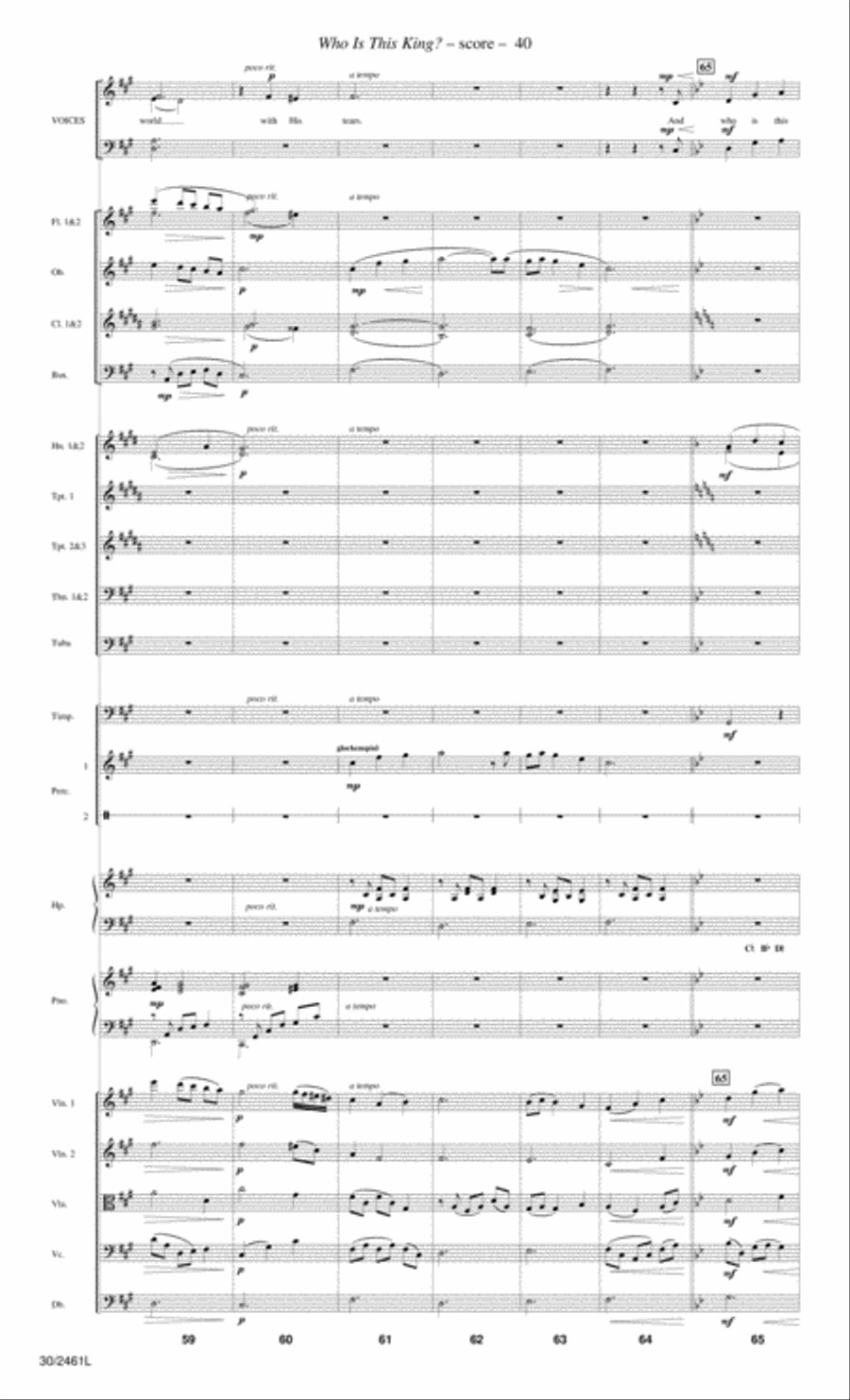Journey to the Cross - Orchestral Score and Parts Choir scores gallery preview page 42