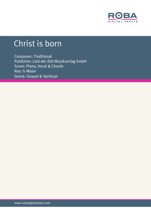 Christ is born