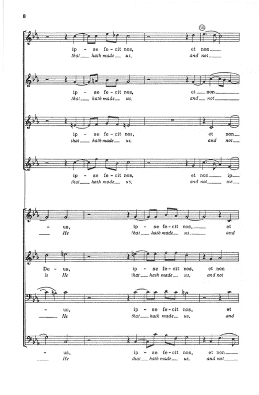 Jubilate Deo (Make a Joyful Noise Unto the Lord) Choir scores gallery preview page 8