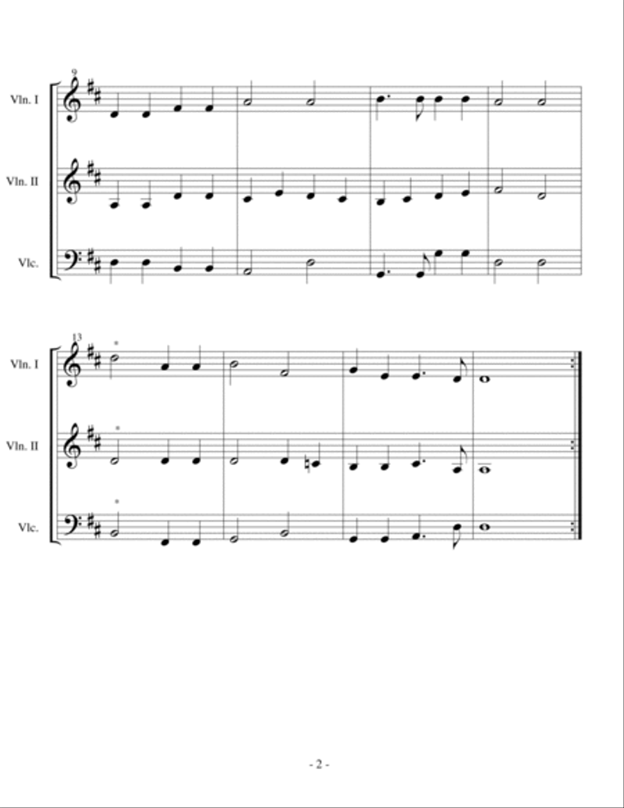A Collection Of Hymns For String Trio book 2 String Trio scores gallery preview page 6