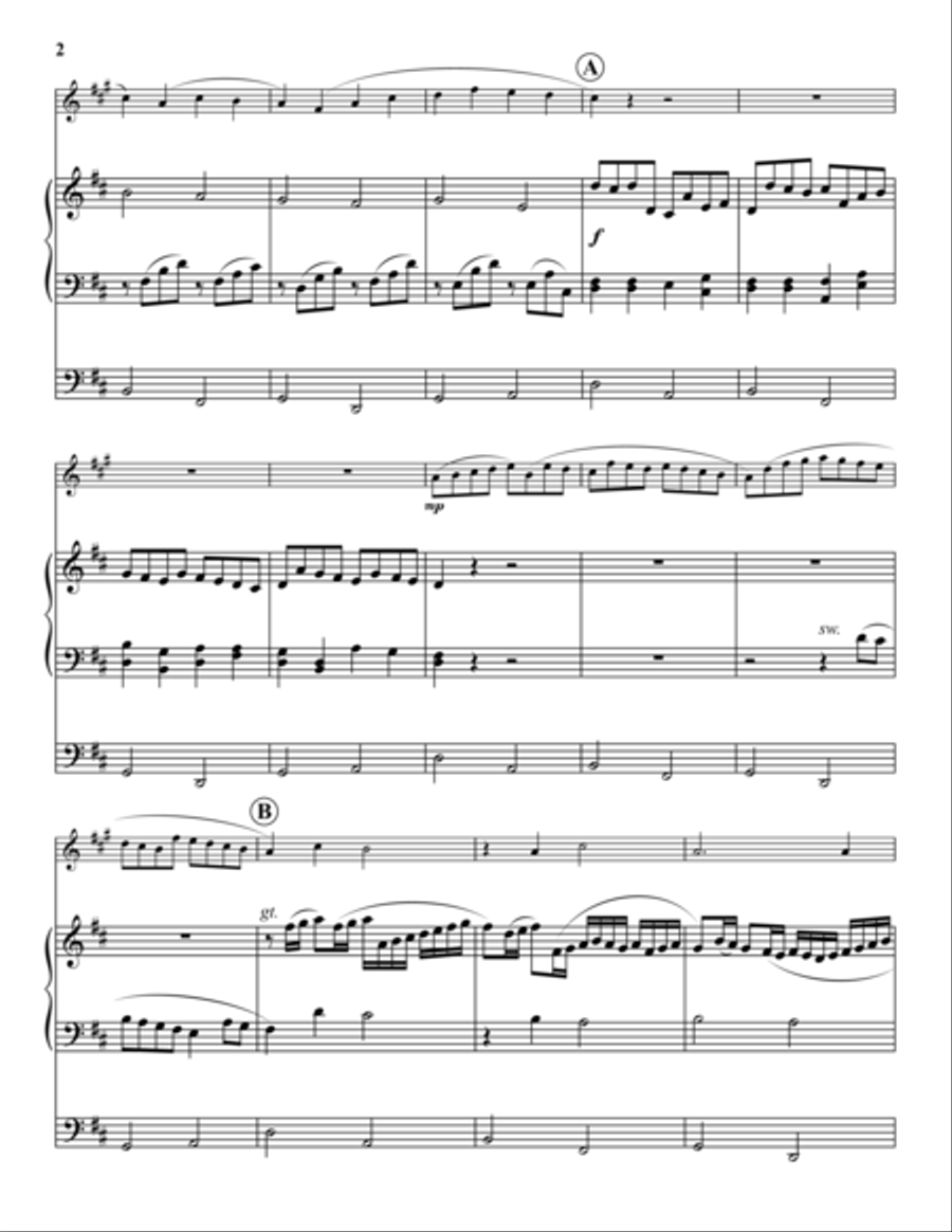 Canon in D Piano Accompaniment scores gallery preview page 2
