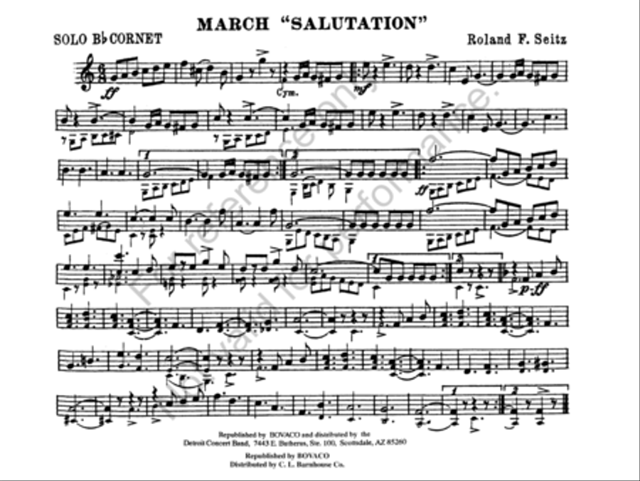 Salutation Concert Band scores gallery preview page 2