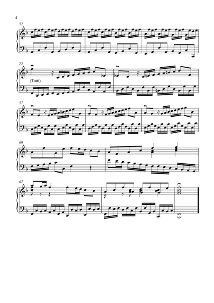 Concerto in F Major, BWV 978, after Violin Concerto in G Major