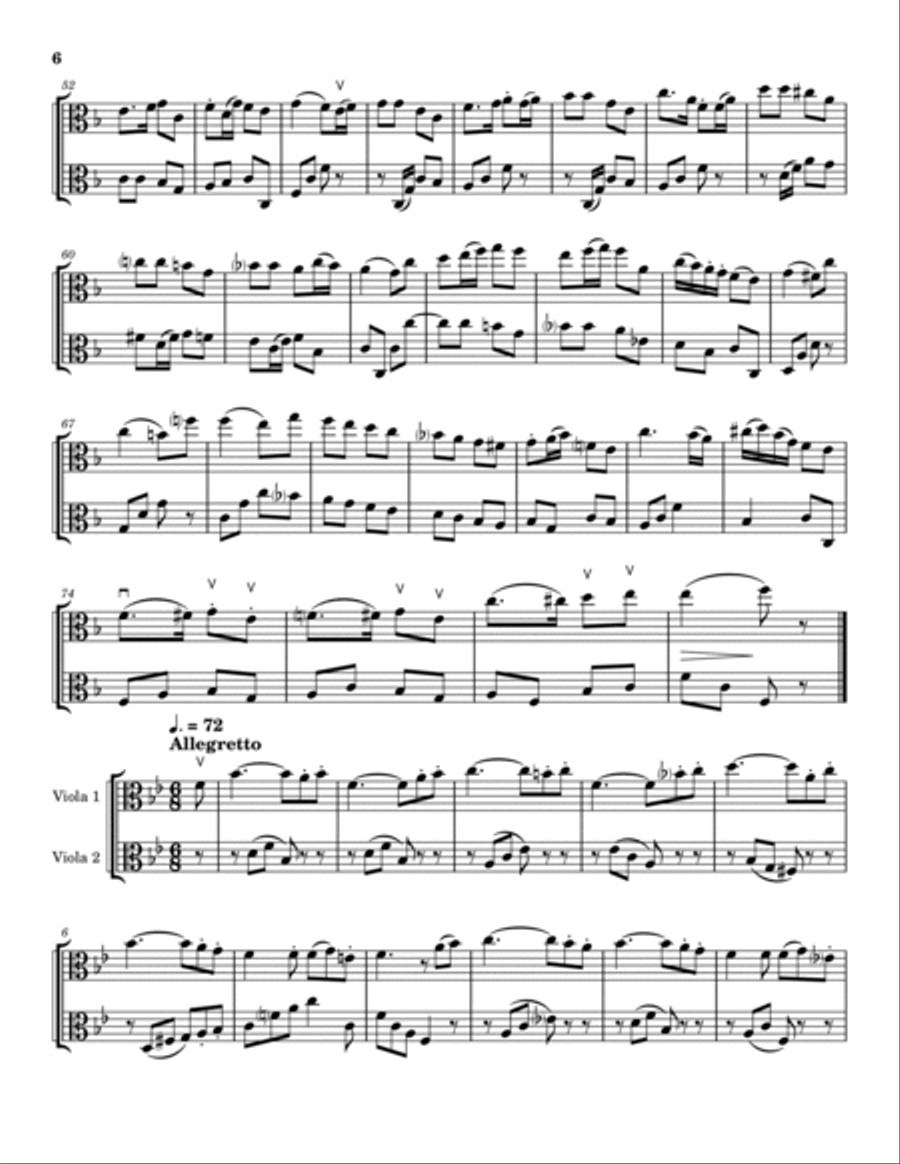Cello Sonata Op. 43 No. 1 String Duet scores gallery preview page 6